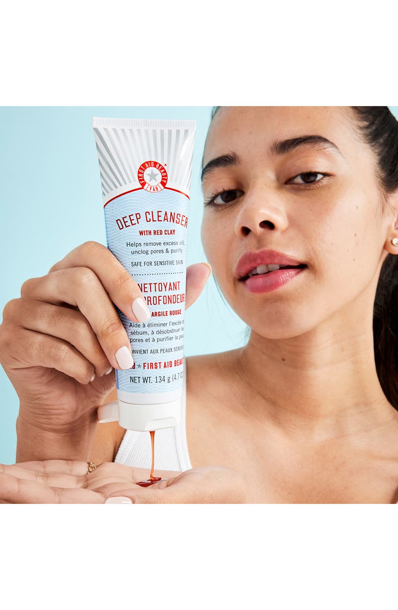 First Aid Beauty Pure Skin Deep Cleanser with Red Clay, Alternate, color,