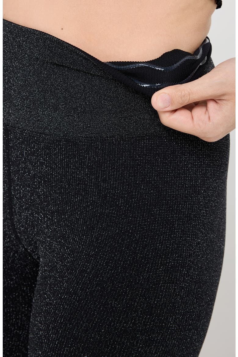 Love Sculpt Shimmer Leggings, Alternate, color, BLACK