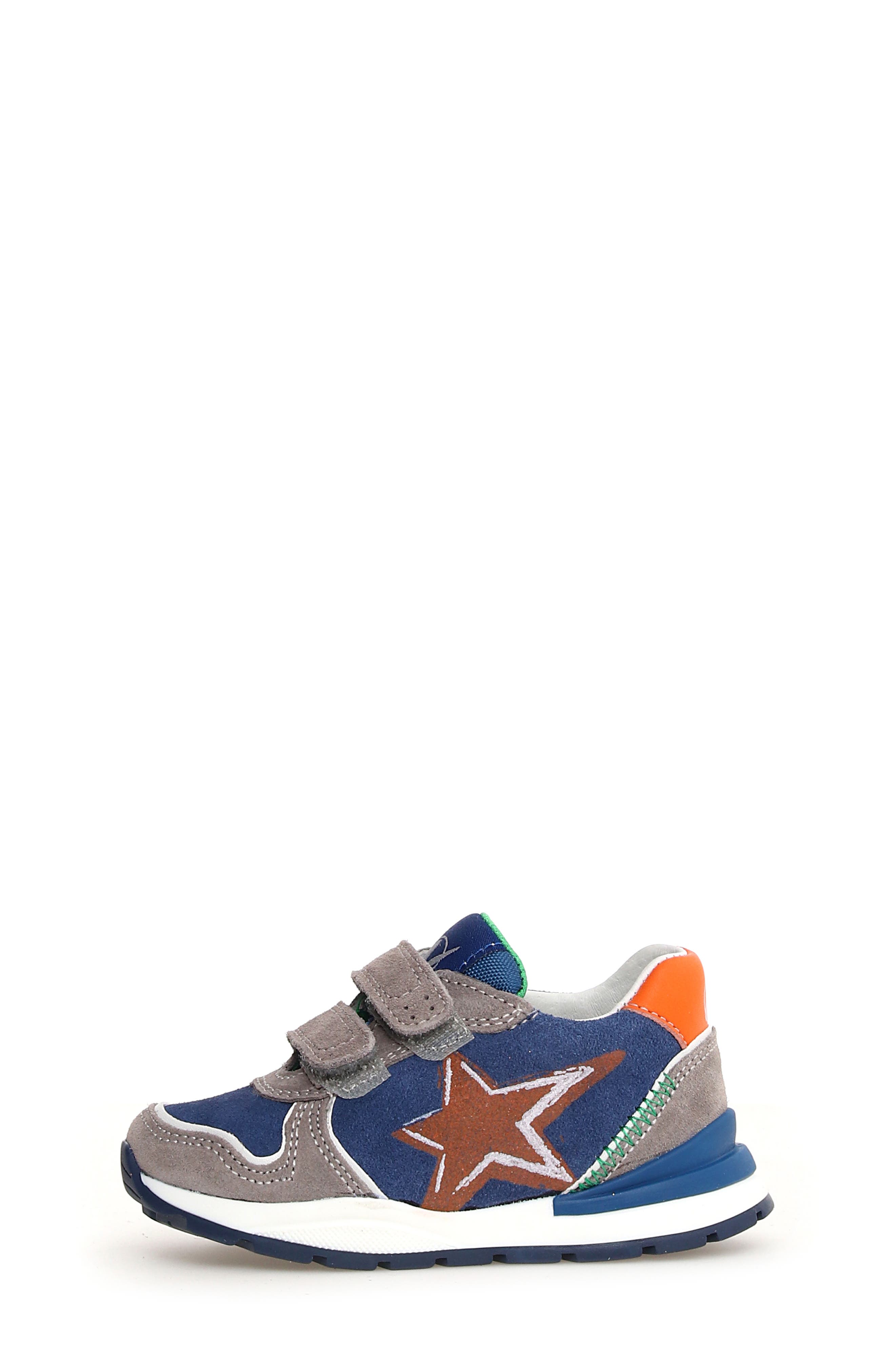 Naturino Kids' Roy Sneaker, Alternate, color, Dark Grey-Azure-Orange