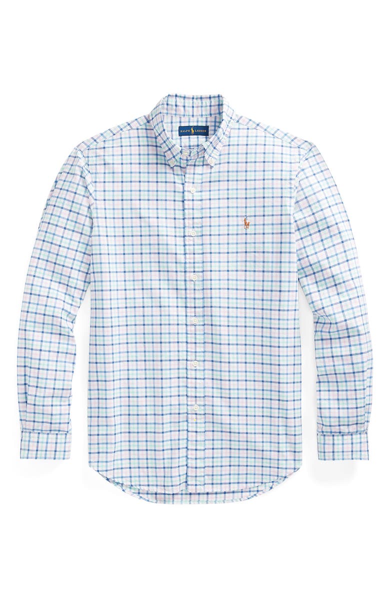 Polo Ralph Lauren Check Cotton Oxford Button-Down Shirt, Alternate, color, 