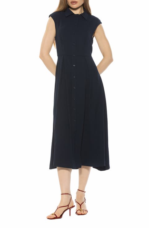 Amoura Sleeveless Midi Shirtdress