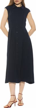 Alexia Admor Amoura Sleeveless Midi Shirtdress