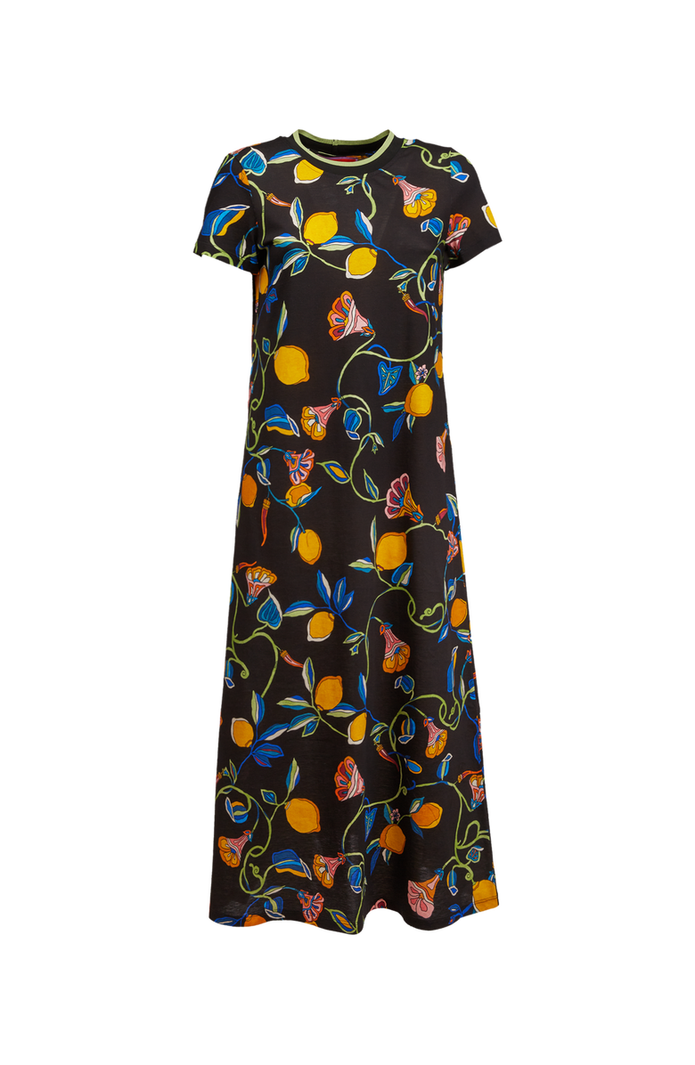 La DoubleJ Sporty Swing Dress Borboni Black, Alternate, color, 