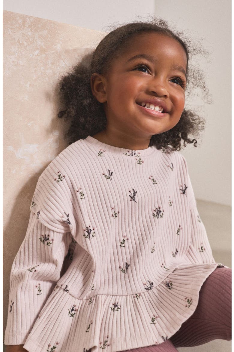 Kids' Frill Hem T-Shirt & Leggings Set, Alternate, color, PURPLE