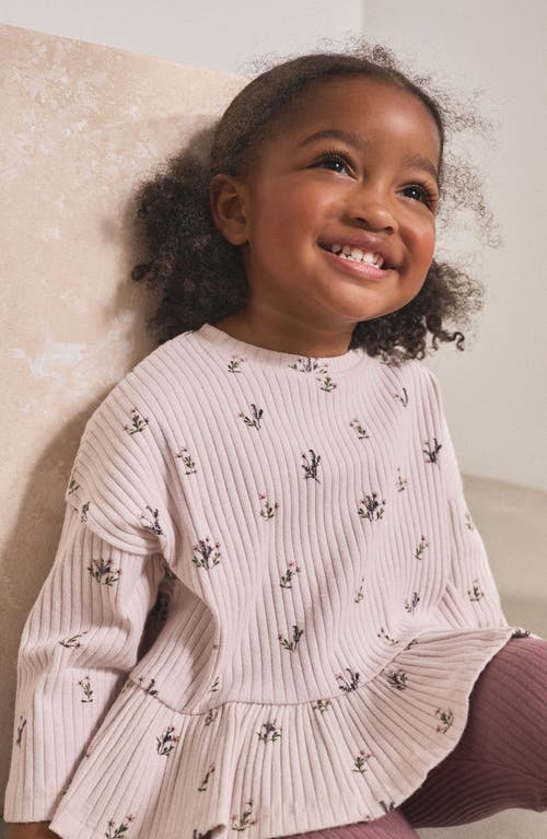 Next Kids' Frill Hem T-shirt & Leggings Set In Multi