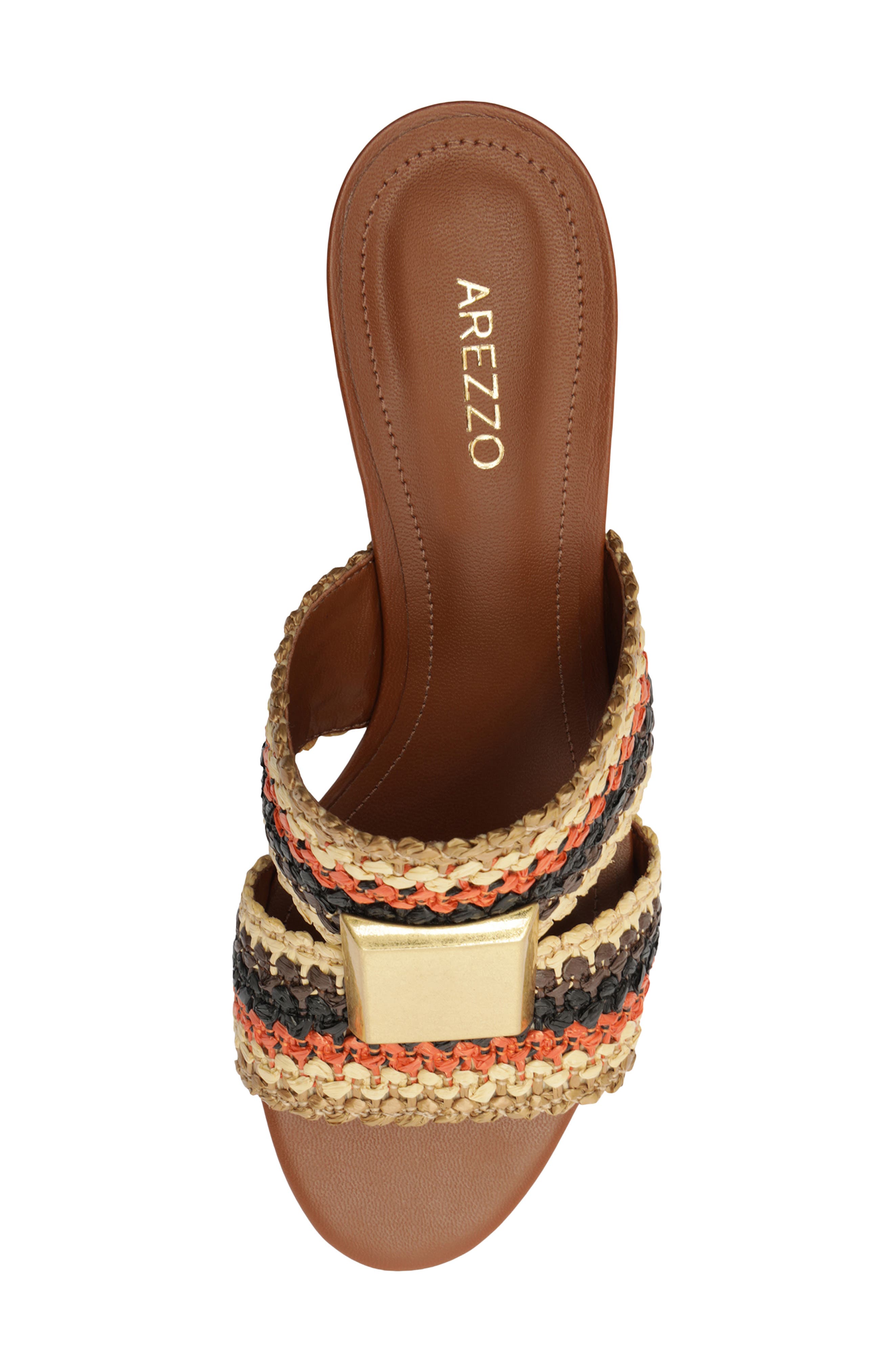 Arezzo Jackie Slide Sandal, Alternate, color, Multi Bronze