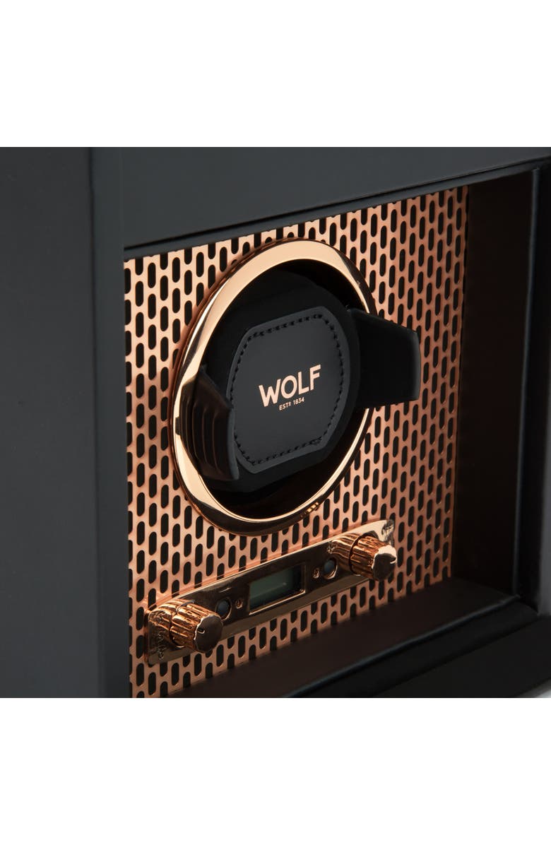 WOLF Axis Single Watch Winder with Storage, Alternate, color, Copper