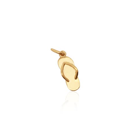 Mini Gold Flip Flop Charm