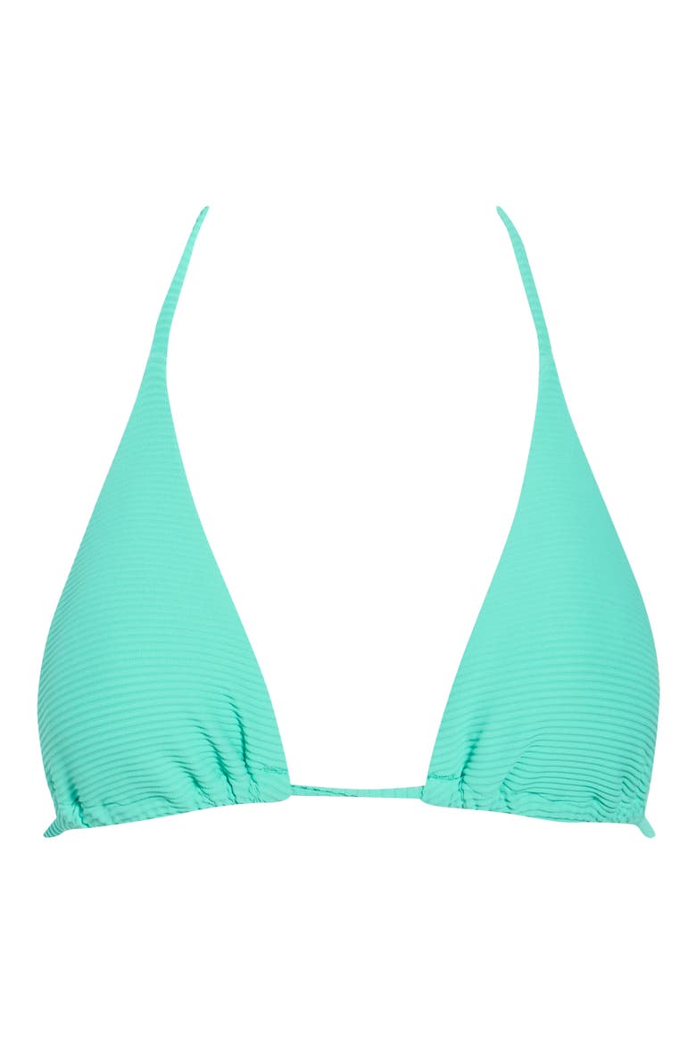 Tanlines <br />Multifit Triangle Bikini Top, Alternate, color, SEAGREEN