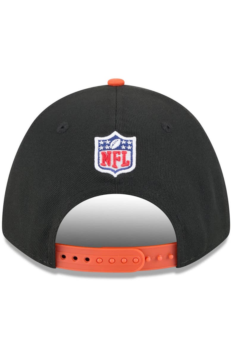 New Era Men's New Era Black/Orange Cincinnati Bengals 2025 NFL Draft 9FORTY A-Frame M-Crown Adjustable Hat, Alternate, color, Black