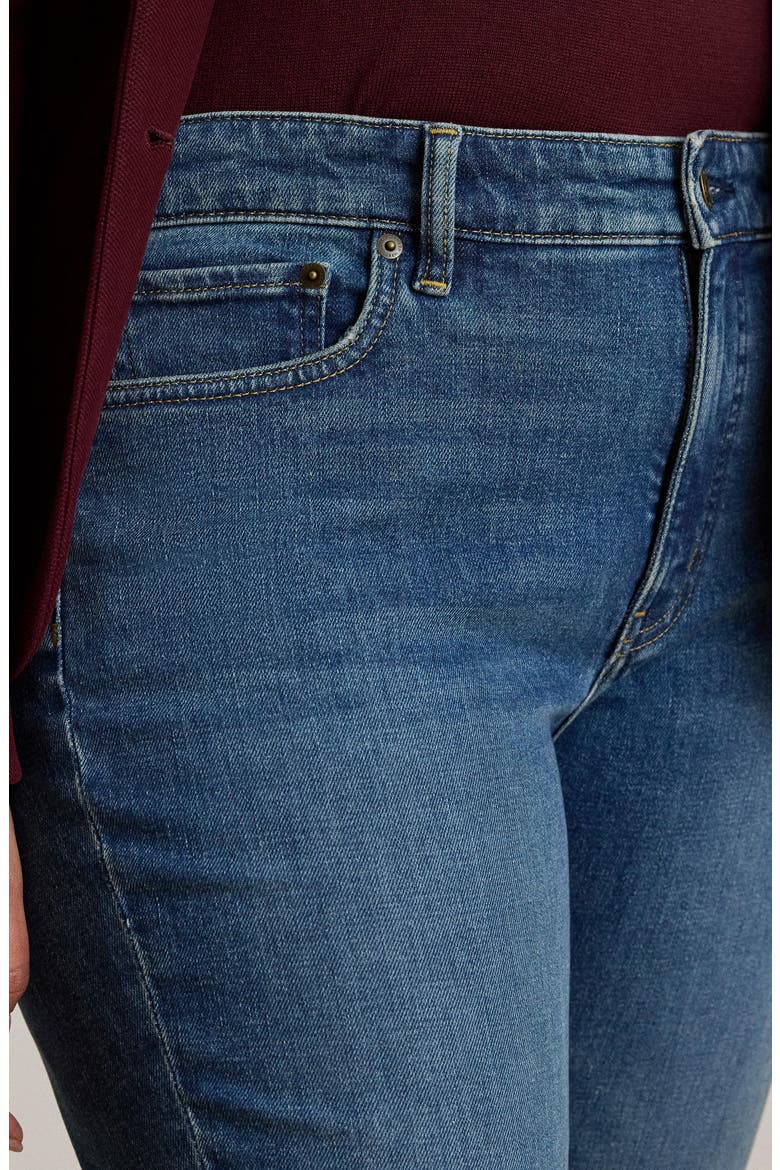 Straight Leg Ankle Jeans, Alternate, color, HARVEST WASH