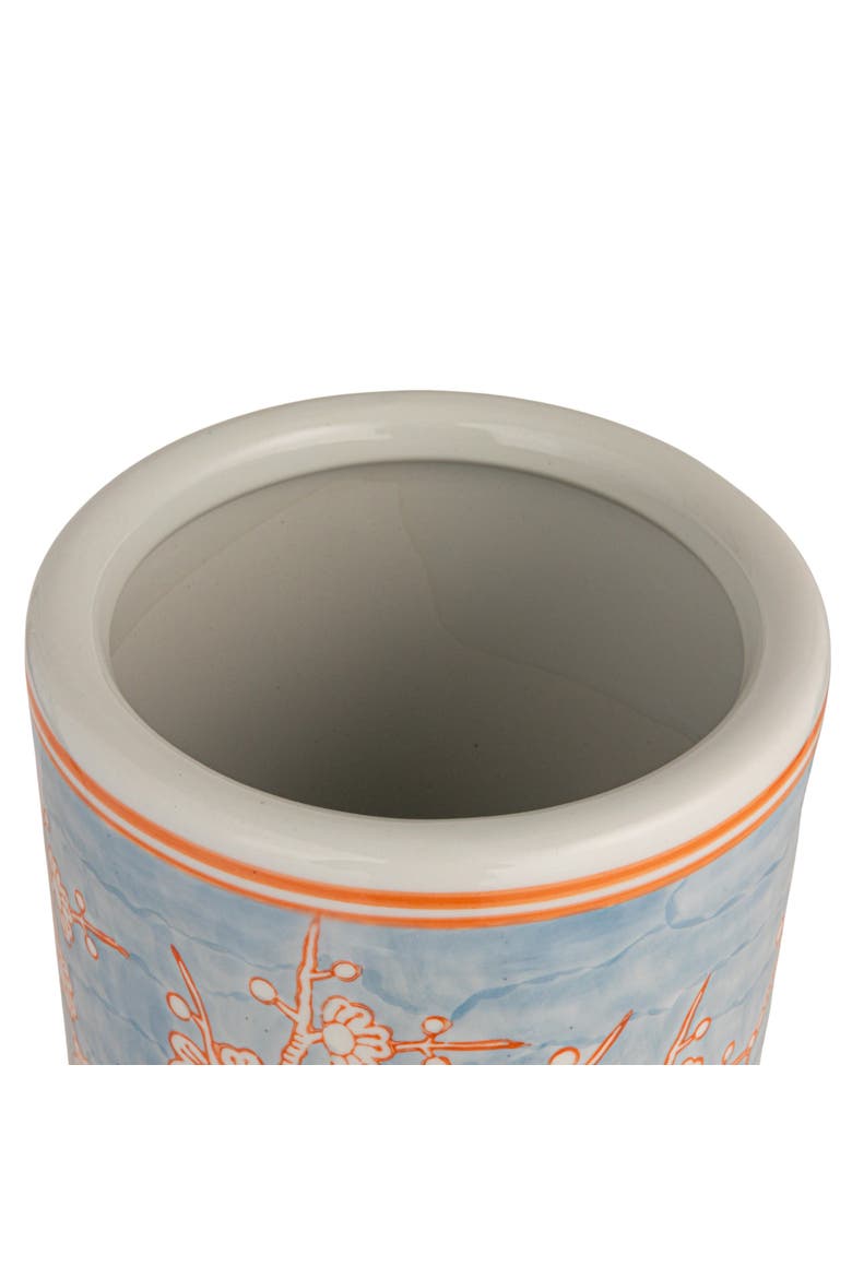 Blue Ceramic Umbrella Stand, Alternate, color, Blue