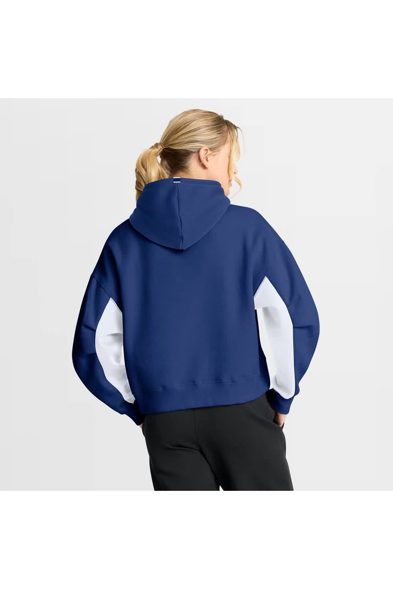 Women's Fanatics Blue Toronto Maple Leafs Back Check Boxy Hoodie, Alternate, color, Blue