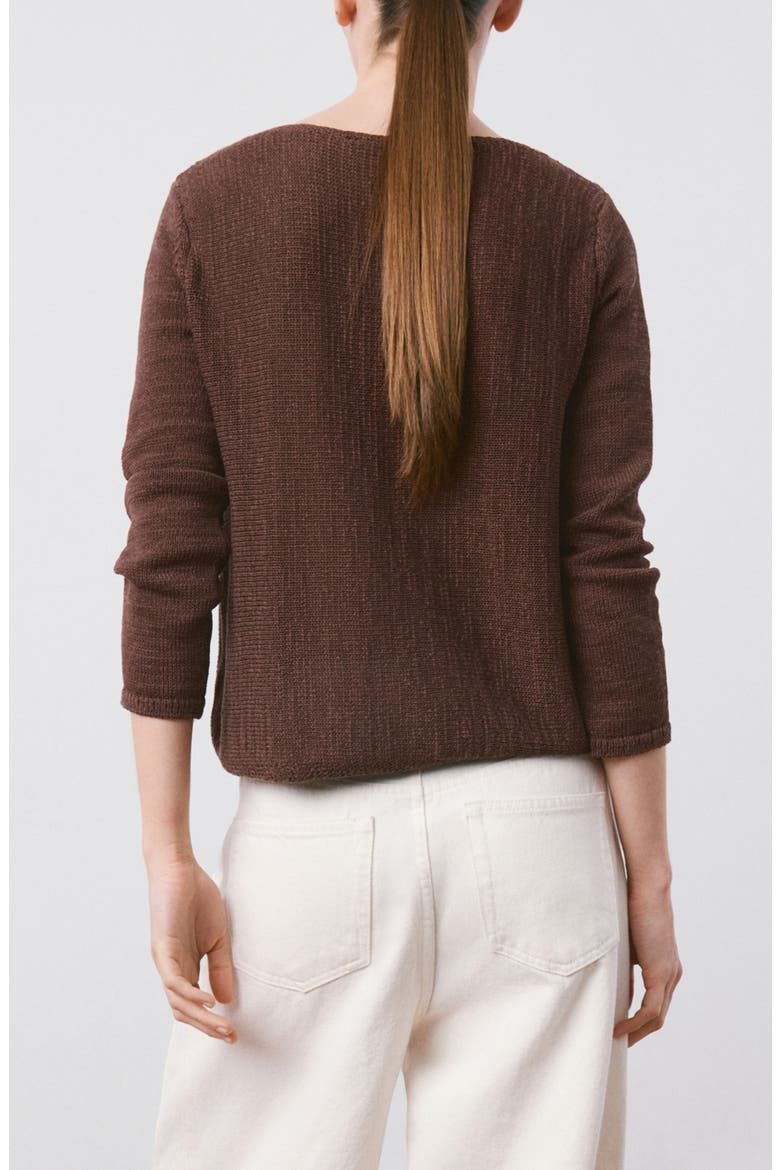 Relaxed Fit Sweater, Alternate, color, CHOCOLATE