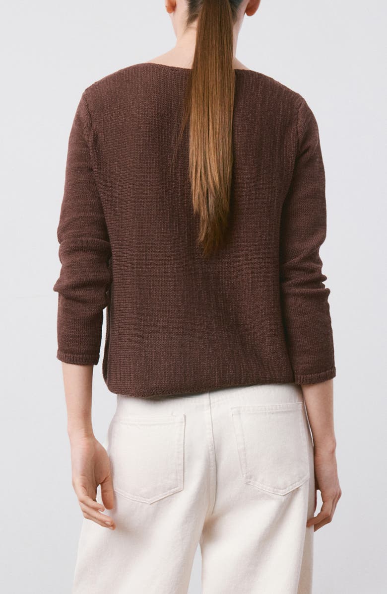 MANGO Relaxed Fit Sweater, Alternate, color, Chocolate