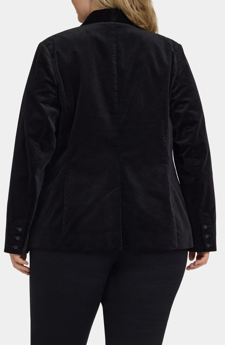 NYDJ Velveteen Tuxedo Jacket, Alternate, color, Black