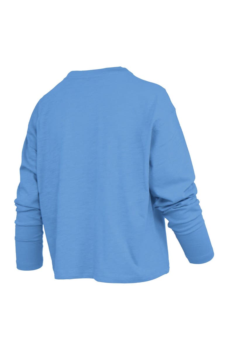 PRESSBOX Women's Pressbox Carolina Blue North Carolina Tar Heels Motley Boxy Waist-Length Long Sleeve T-Shirt, Alternate, color, Light Blue