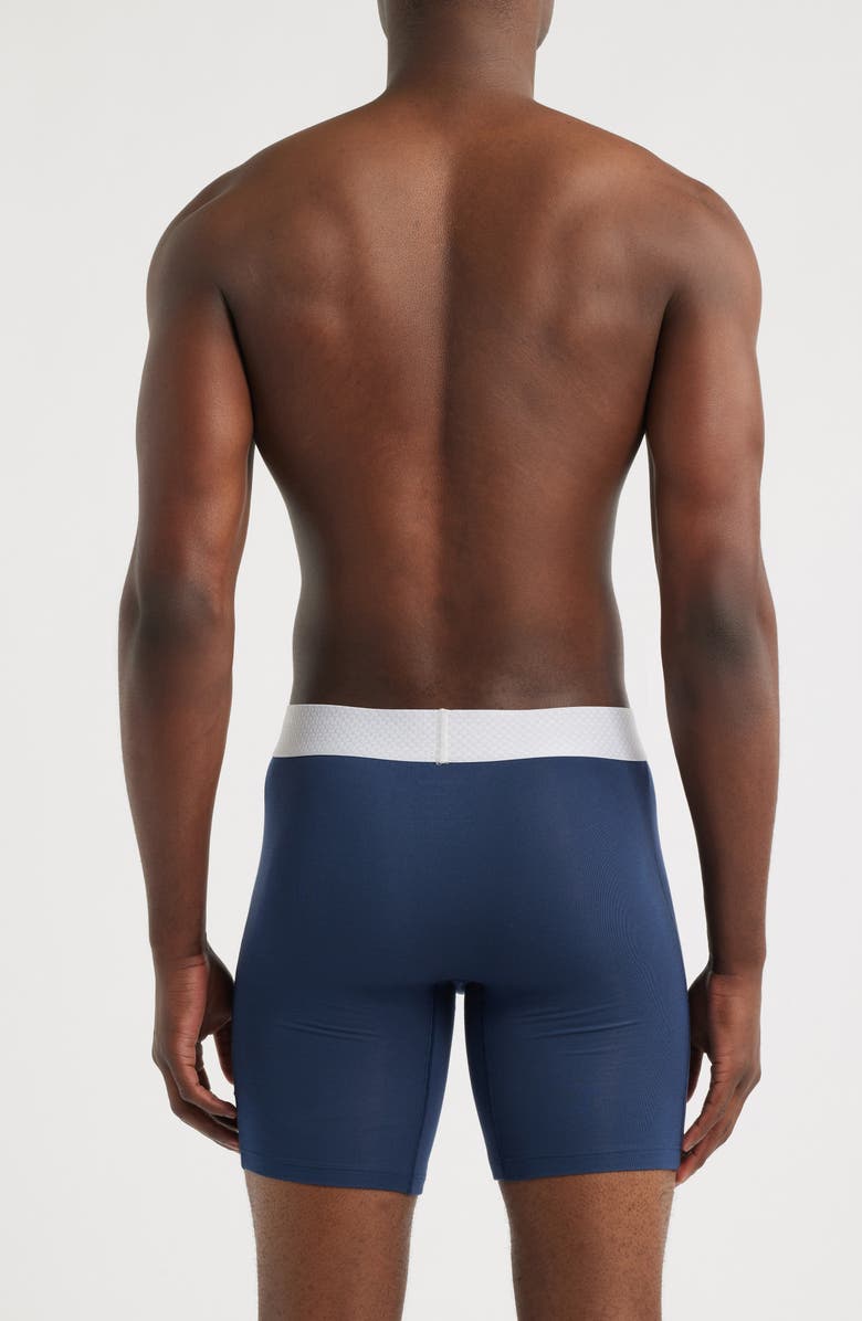 Tommy John Second Skin 6-Inch Golf Ball Waistband Stretch Modal Boxer Briefs, Alternate, color, Dress Blues Golf Ball Wb