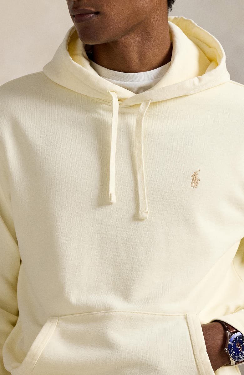 Polo Ralph Lauren Loopback Cotton Fleece Hoodie, Alternate, color, Clubhouse Cream
