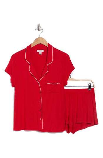 Nordstrom Rack Tranquility Shortie Pajamas In Red