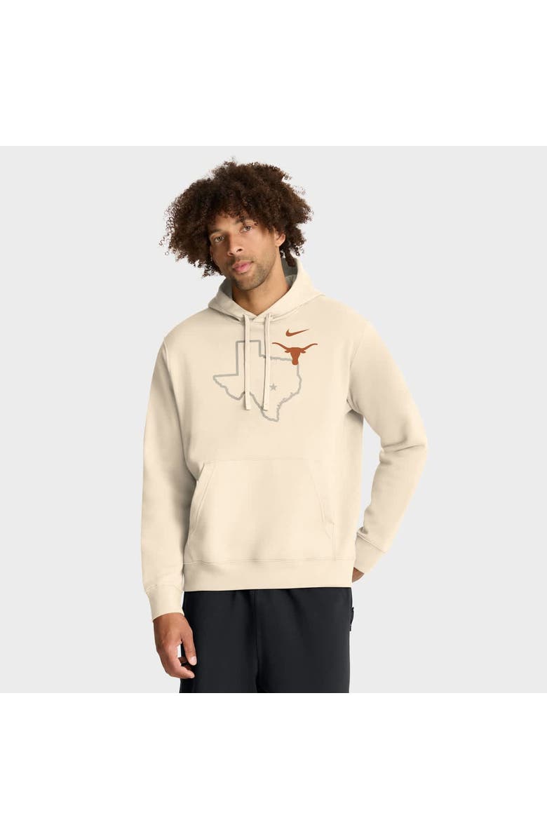 Nike Men's Nike Cream Texas Longhorns Campus Shadow Hoodie, Main, color, Cream