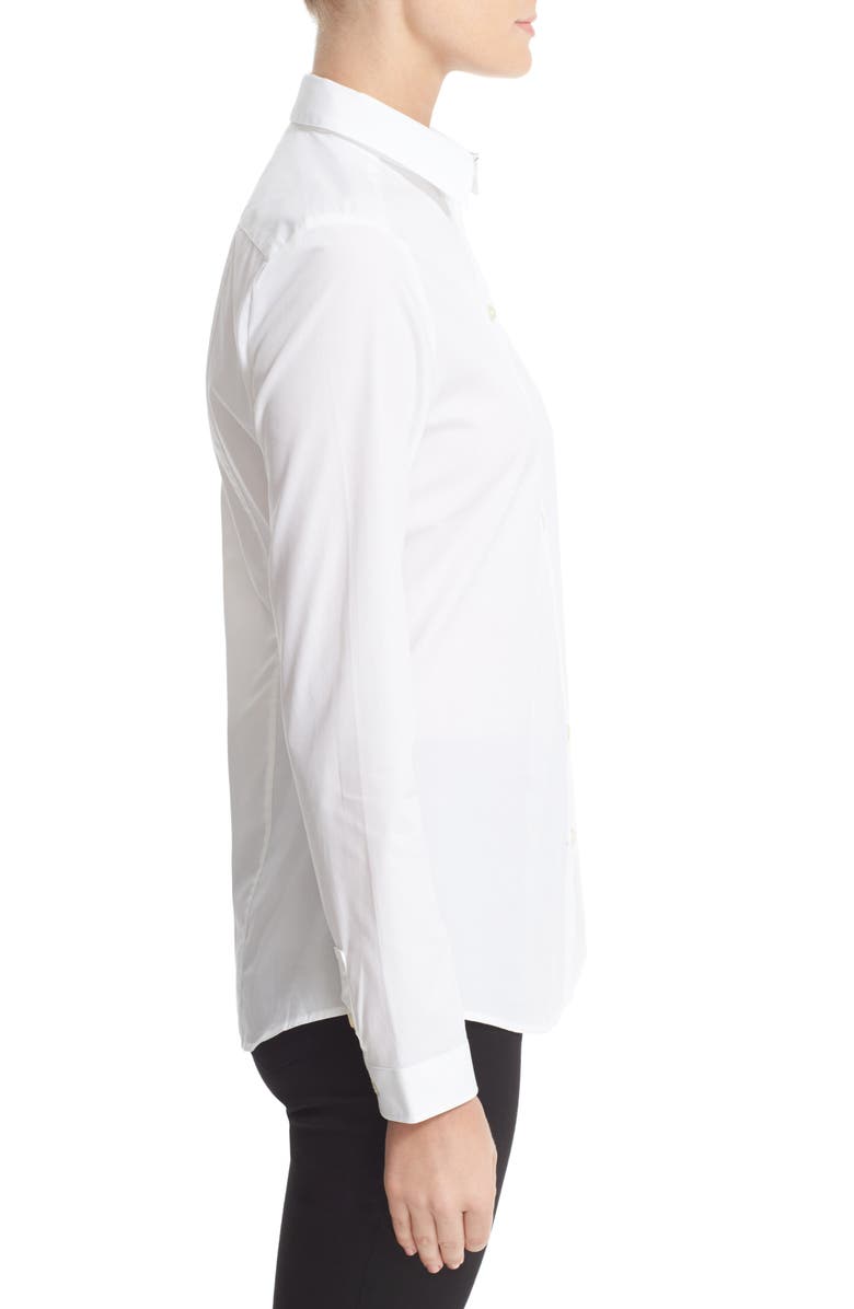 Burberry Stretch Poplin Shirt, Alternate, color, 