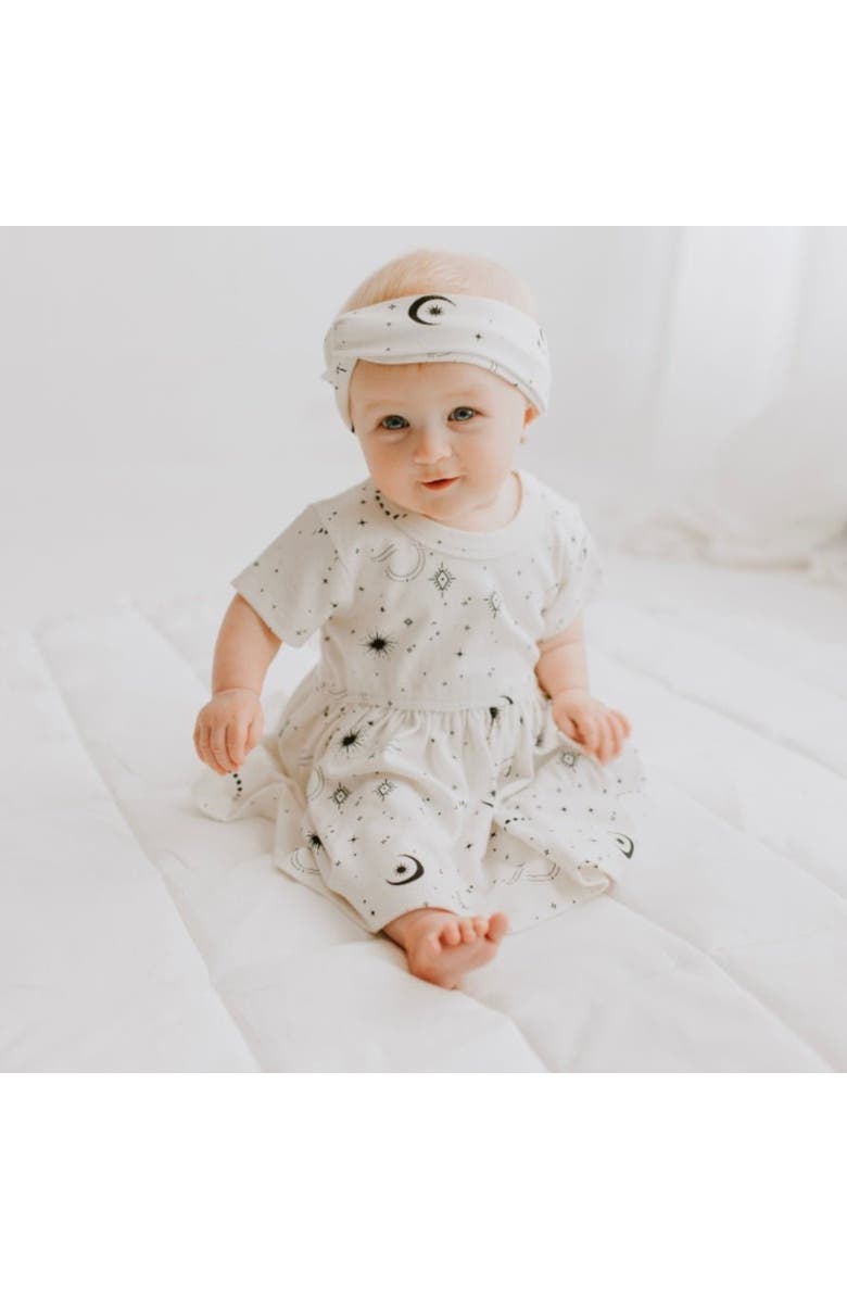Finn + Emma Organic Twirl Dress I Celestial for Baby or Toddler, Alternate, color, Off White