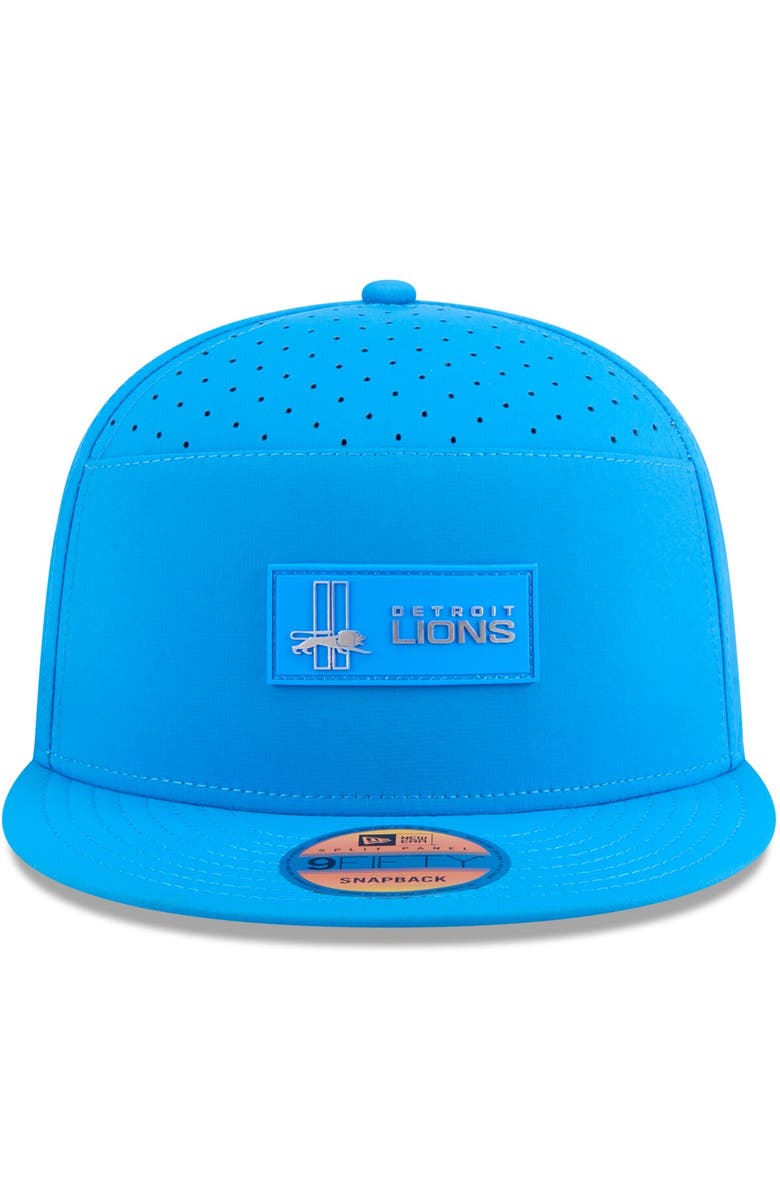 New Era Men's New Era Blue Detroit Lions 2025 Sideline Throwback Split Panel 9FIFTY Snapback Hat, Alternate, color, Blue