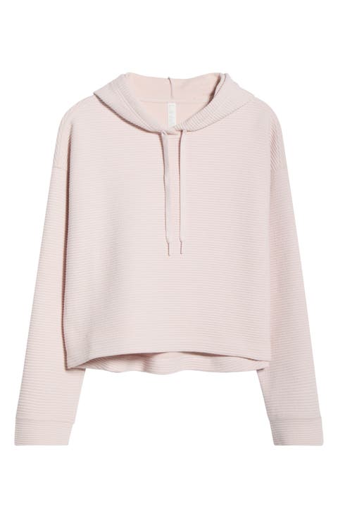 Ottoman Cotton Blend Ribbed Hoodie