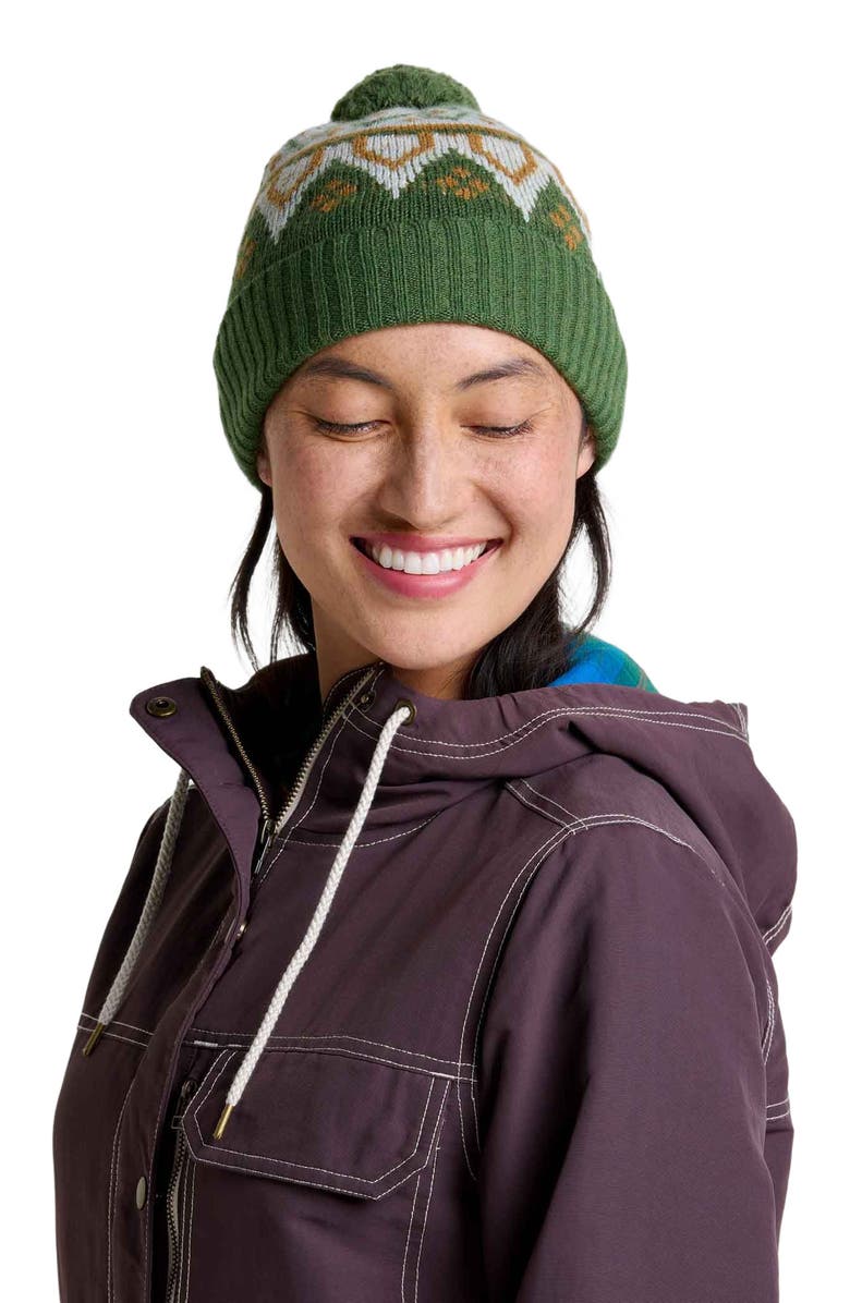 Toad & Co Cazadero Pom Beanie, Alternate, color, Chive