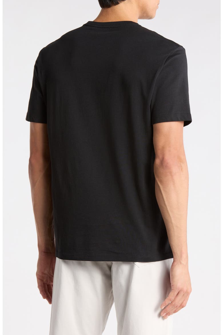 Calvin Embroidered Graphic Tee, Alternate, color, BLACK