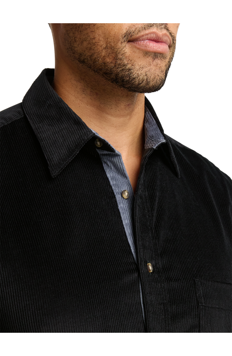 Paul Fredrick Cotton Corduroy Casual Shirt, Alternate, color, Black