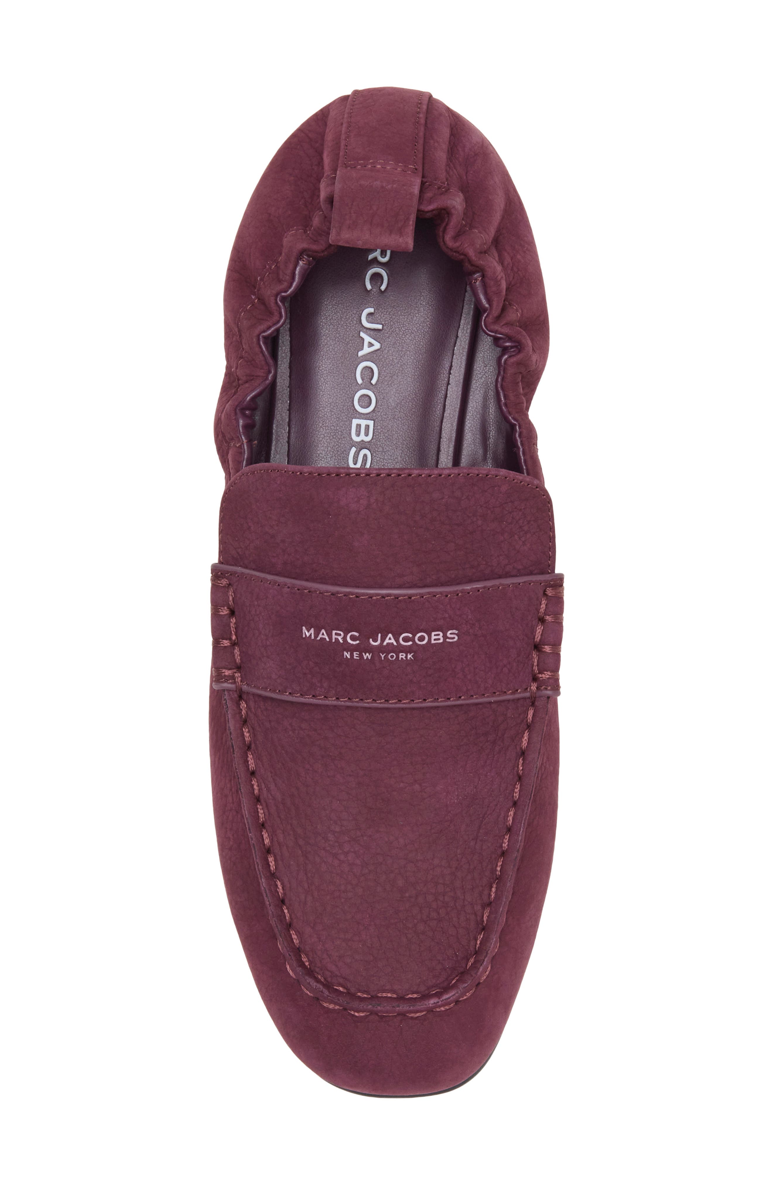 The Slim Driver Leather Loafer, Alternate, color, DARK PLUM