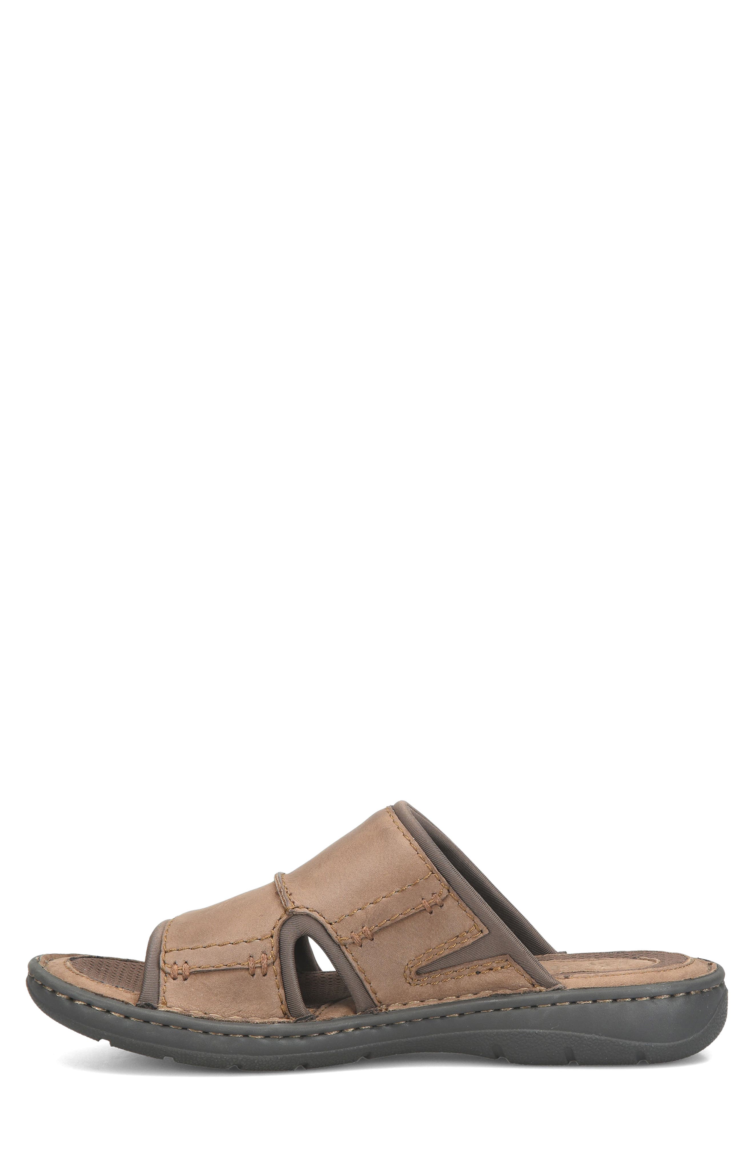 Maldon Slide Sandal, Alternate, color, LIGHT BROWN NUBUCK
