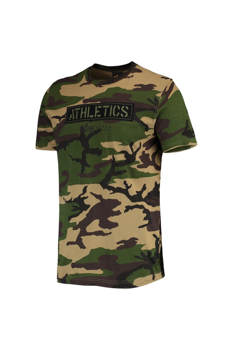 Men's New Era Camo Oakland Athletics Club T-Shirt, Alternate, color, Camo
