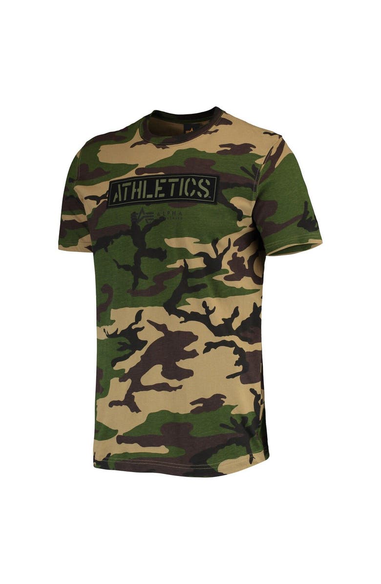 New Era Men's New Era Camo Oakland Athletics Club T-Shirt, Alternate, color, Camo