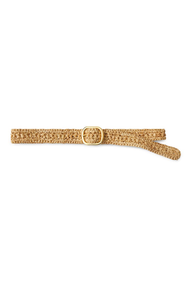 Raffia Loop Belt, Main, color, NATURAL