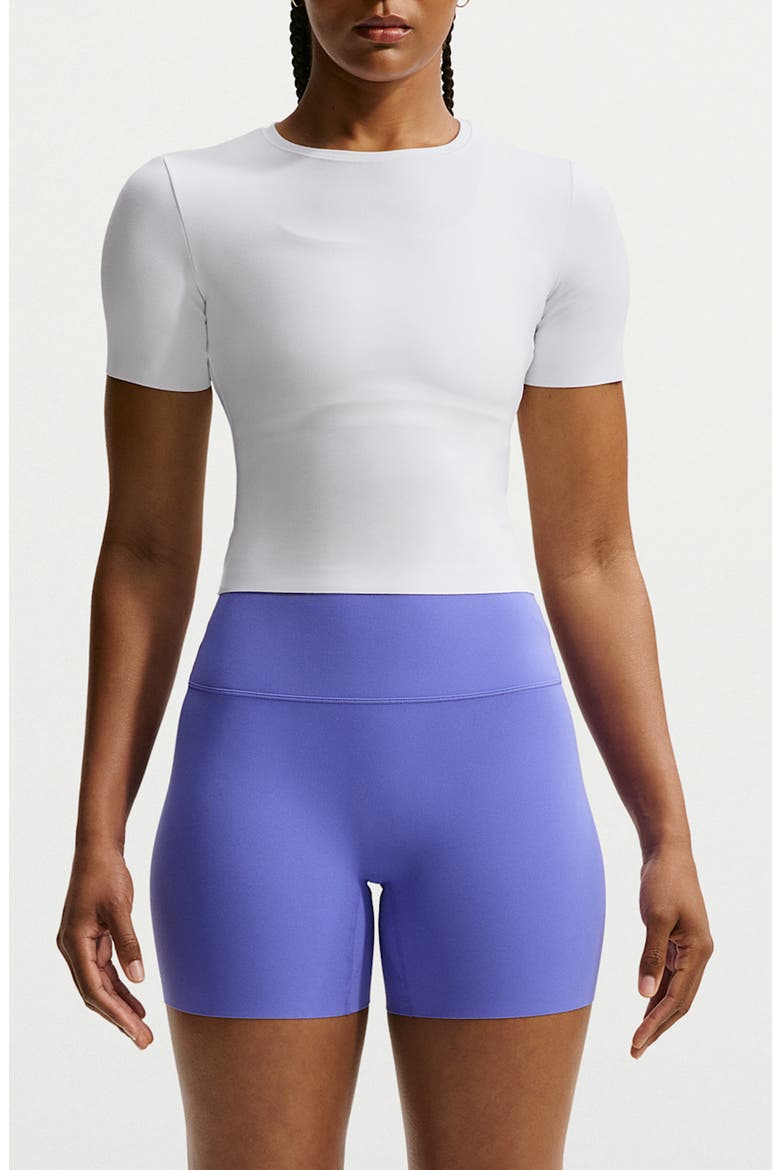 Zenvy Dri-FIT Short-Sleeve Top, Main, color, WHITE/ BLACK