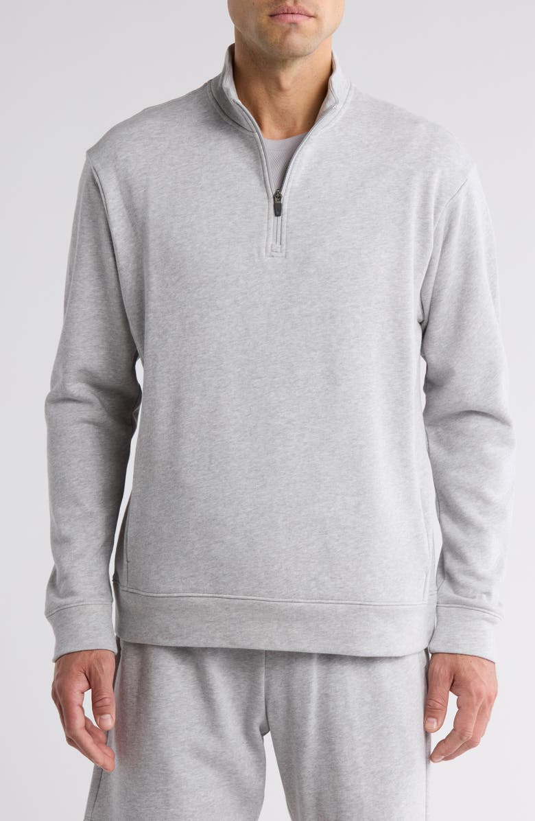 Z by Zella Zone French Terry Quarter Zip, Main, color,