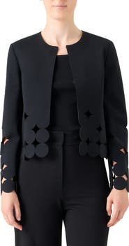 Akris punto Dot Cutout Cardigan