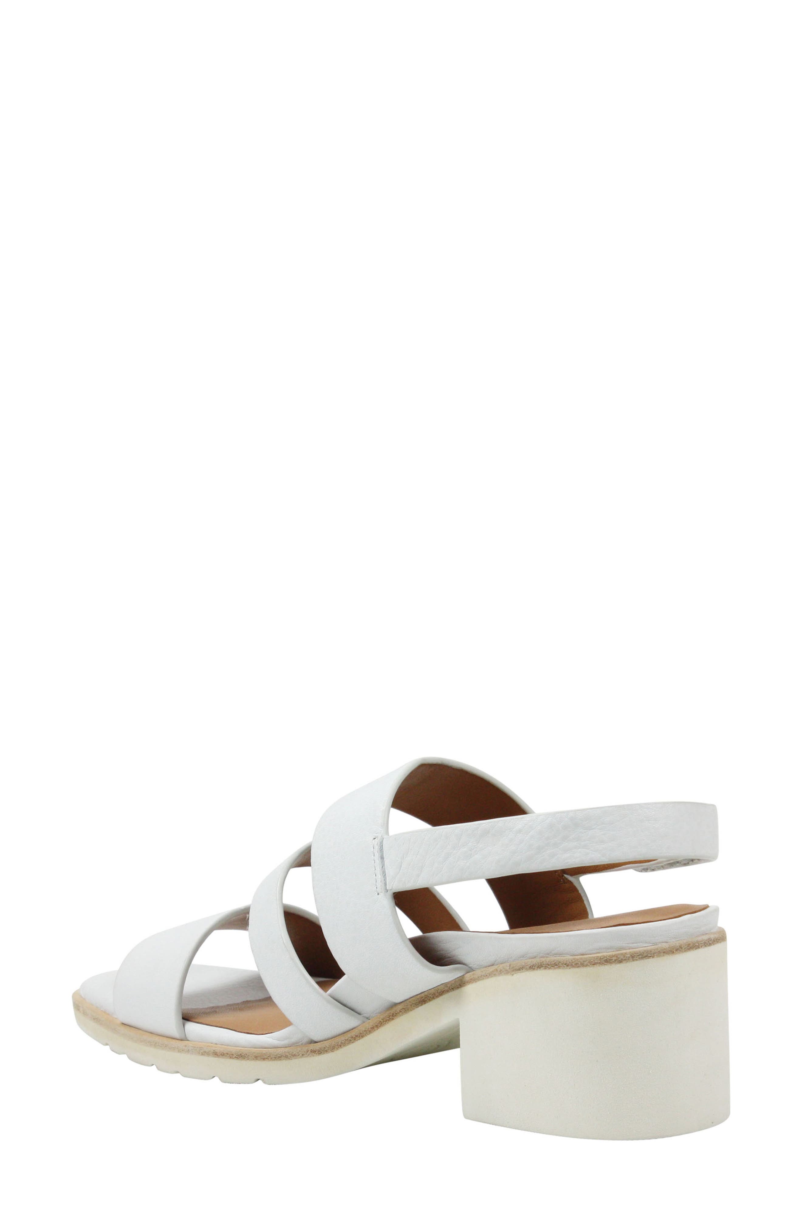 Quennell Sandal, Alternate, color, WHITE LEATHER