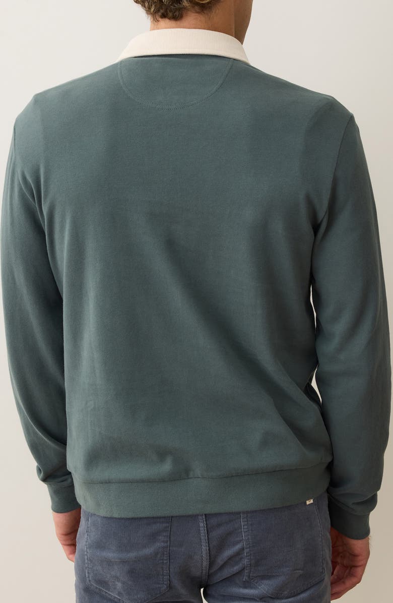 Marine Layer Sueded Rugby Polo, Alternate, color, Balsam Green