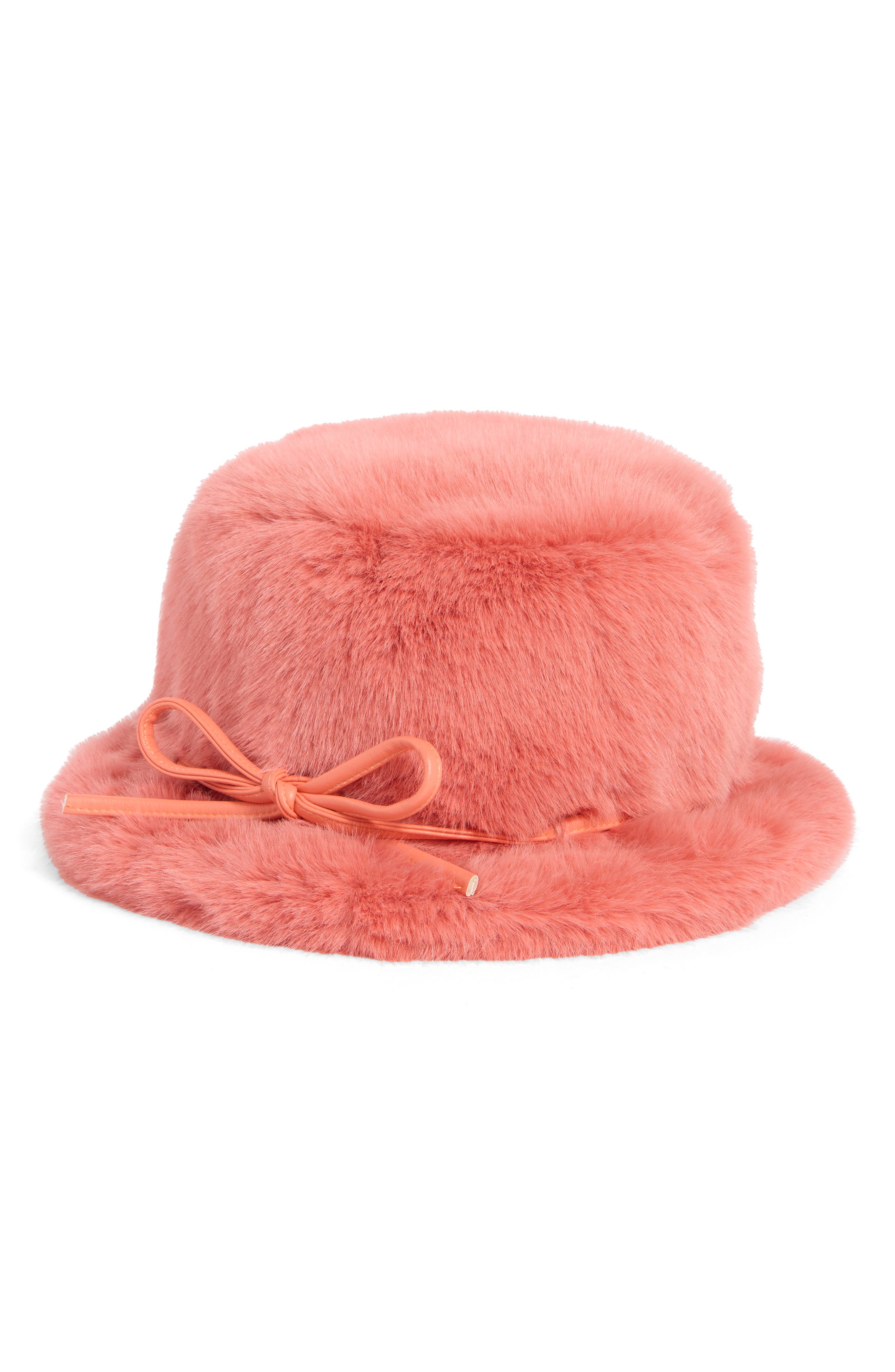 La Fiorentina Faux Fur Bucket Hat