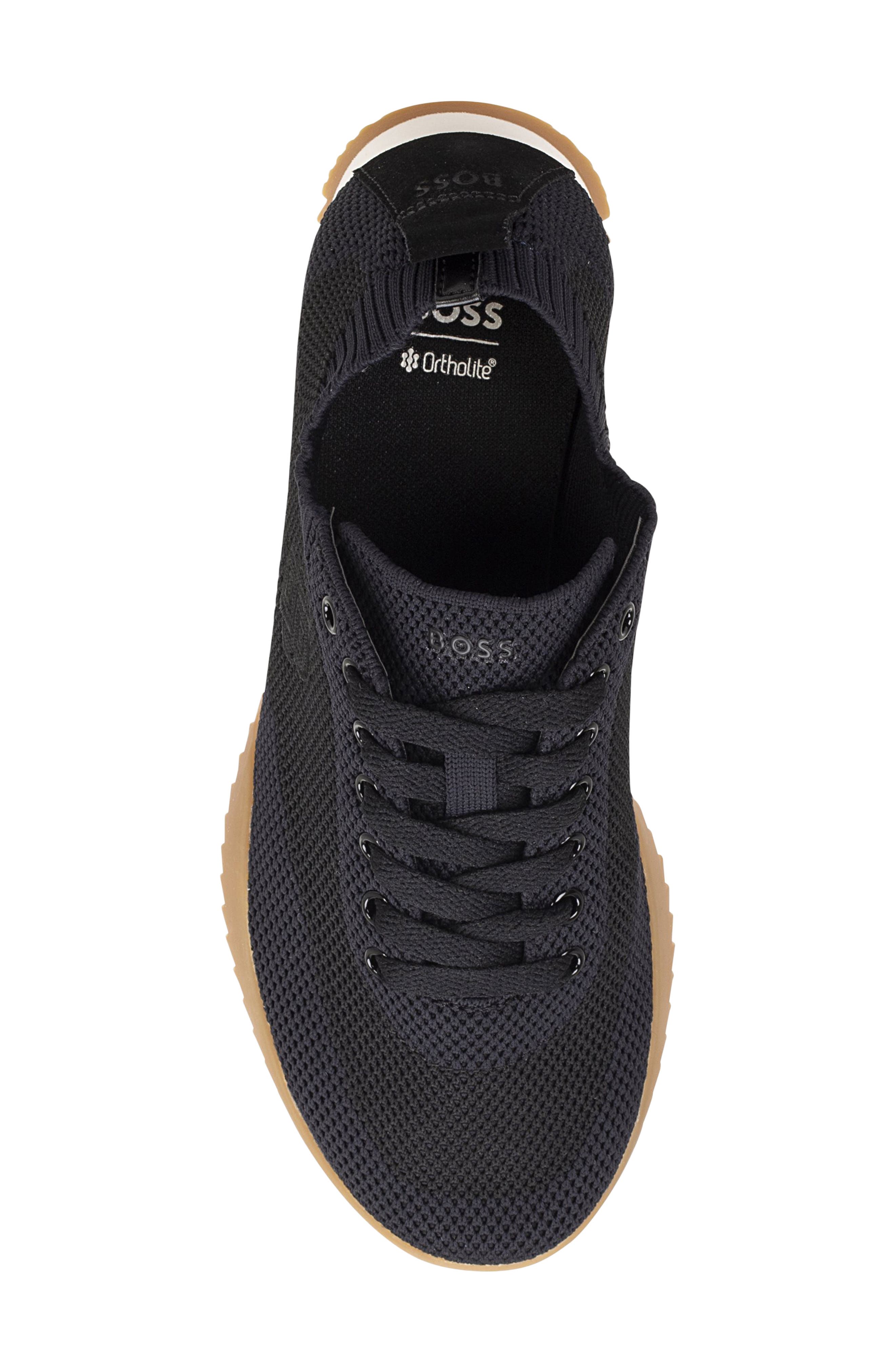 BOSS Carlynn Knit Sneaker, Alternate, color, Black
