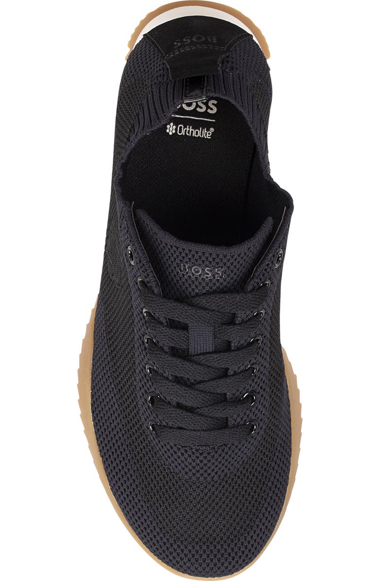 BOSS Carlynn Knit Sneaker, Alternate, color, Black