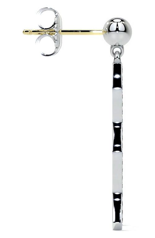 Lagos Caviar Spark Diamond Wave Drop Earrings In Silver