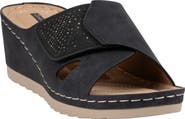 GOOD CHOICE NEW YORK Savina Wedge Slide Sandal