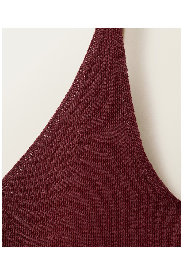 Fine Knit Crop Top, Alternate, color, BURGUNDY
