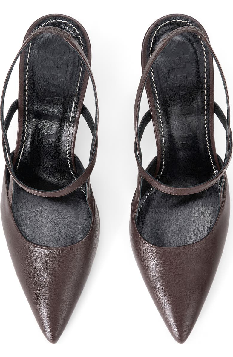 STAUD Sebastian Slingback Sandal, Alternate, color, Espresso