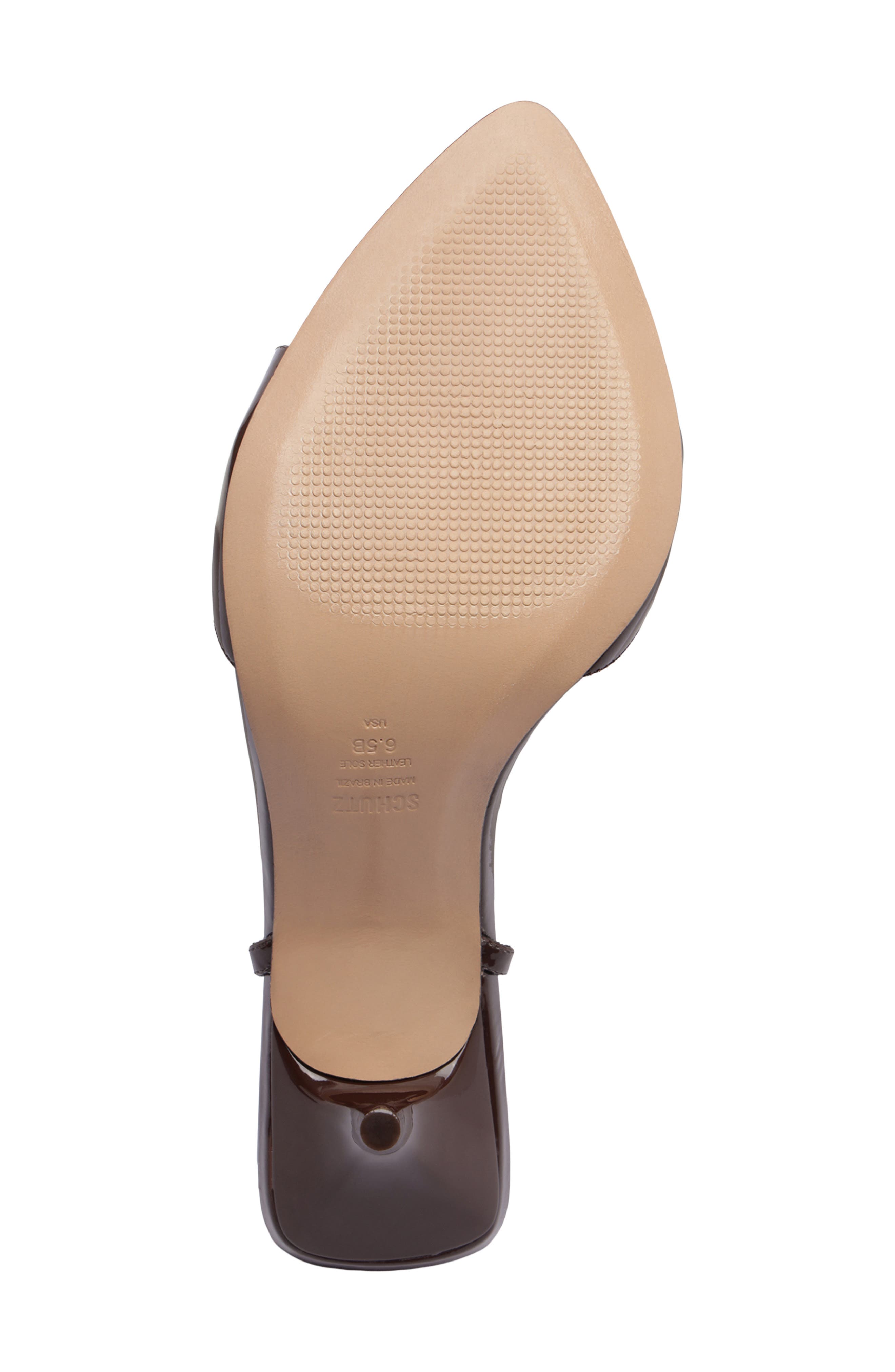 Schutz Elodie Ankle Strap Sandal, Alternate, color, Root Brown